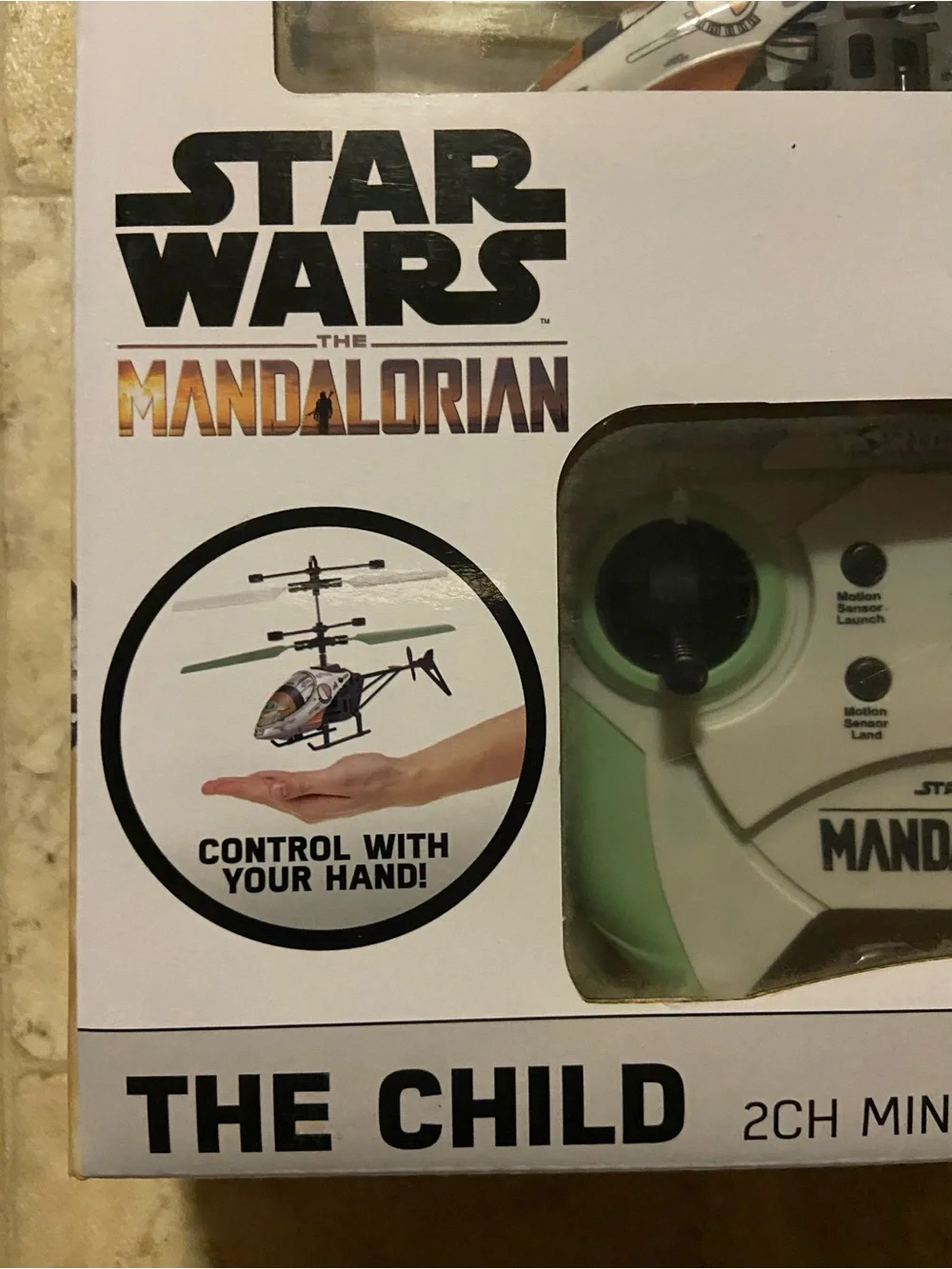 NIB Star Wars Mandalorian Green & White RC Helicopter Toy